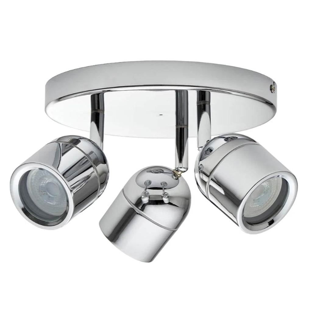 LED Bathroom Ceiling Light 3x GU10 Spots IP44 21W | Ledison Knight