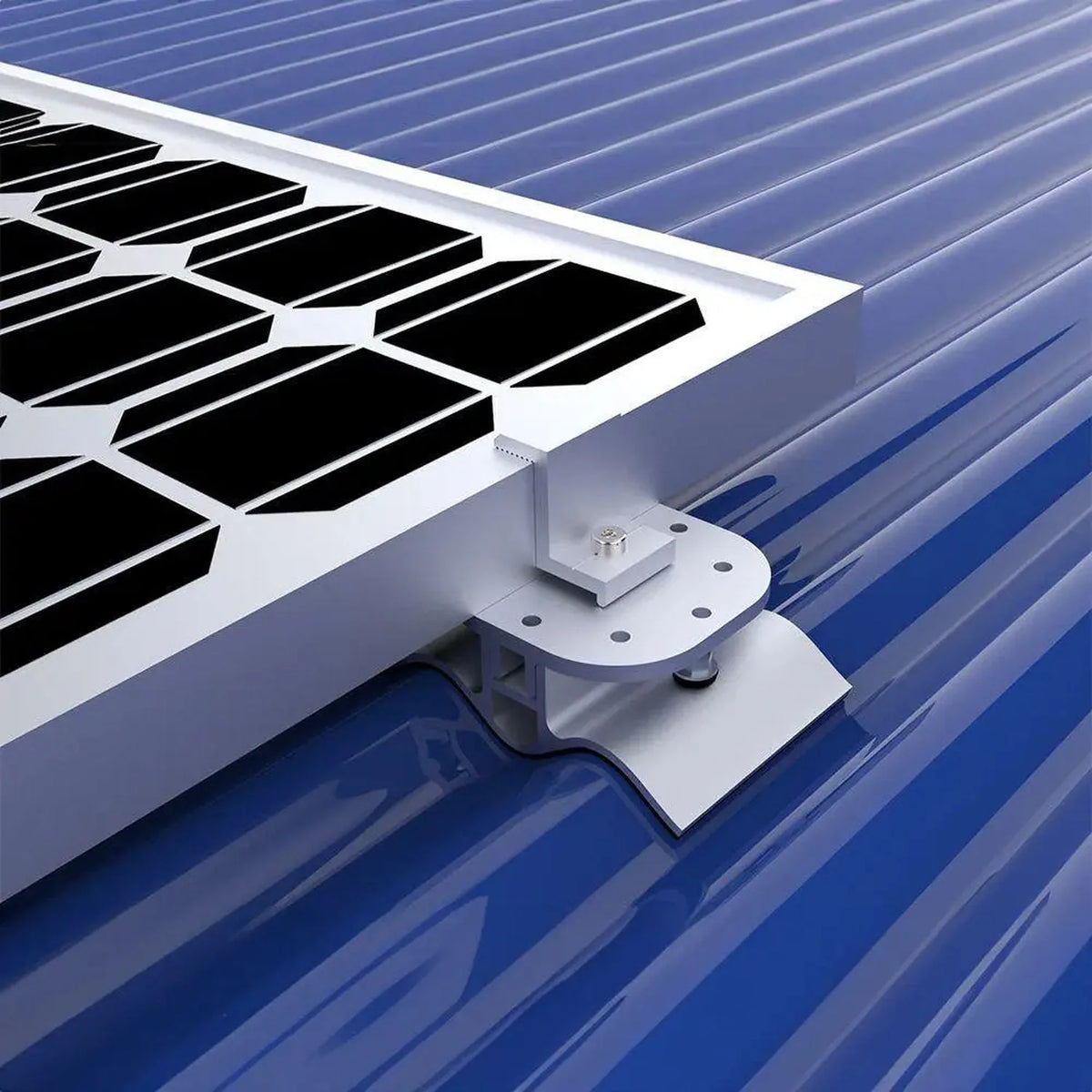 Rail-Free Solar Panel Mounting Pads for Trapezoidal Roofs | Voltacon