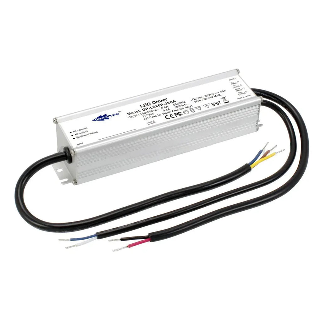 LED Driver 24V 60W IP67 Constant Voltage | Glacial GP‐LS60P‐24CA