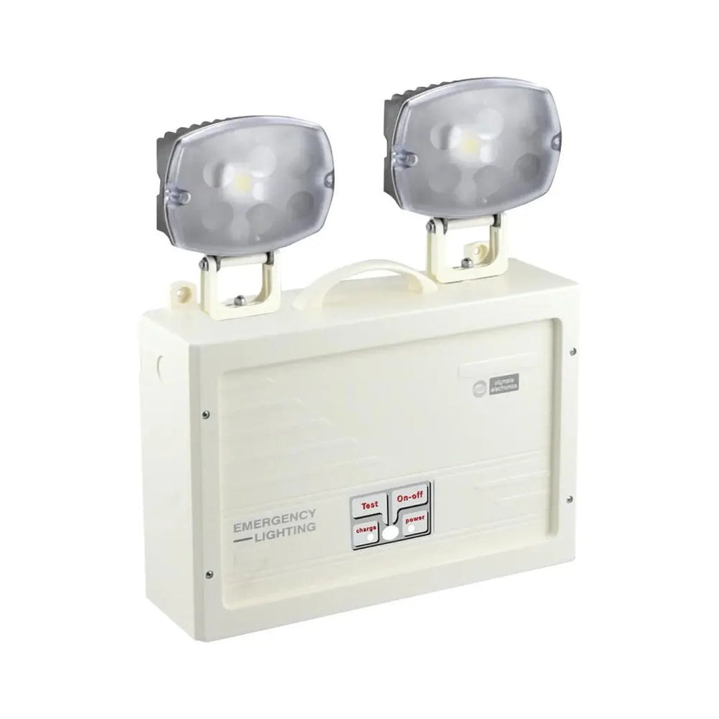 Twin Spot 3hr Emergency LED Light IP65 IK10 | Olympia Power Lights