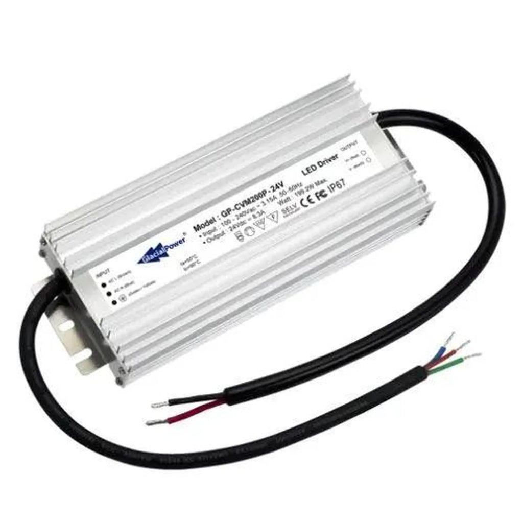 24V 200W Constant Voltage LED Driver IP67 | Glacial