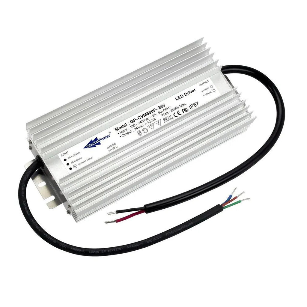 LED Driver 24V 300W IP67 Constant Voltage | Glacial GP-CVM300P
