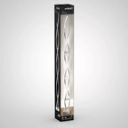 LED Floor Lamp Chrome Swirl Design 25W 3000K 1750lm | Artika