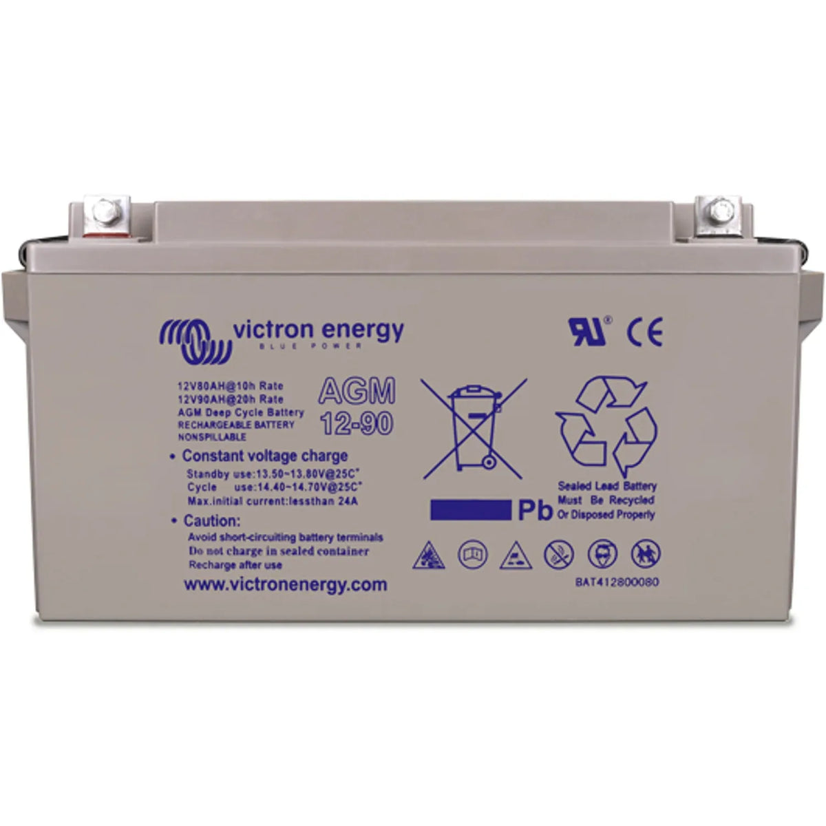 Victron 12V 240Ah AGM Deep Cycle Battery M8 | BAT412124081