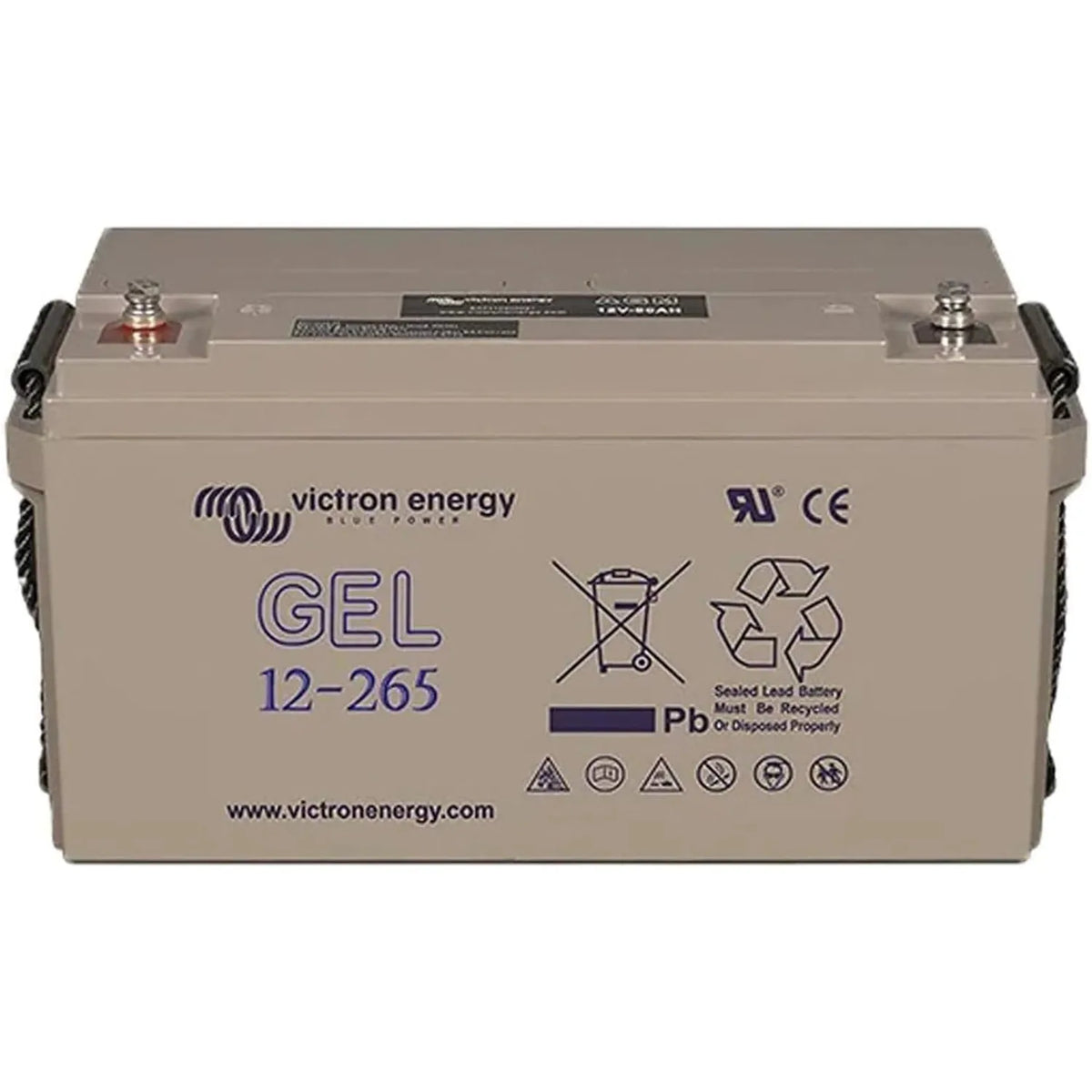 Victron 12V 265Ah GEL Deep Cycle Battery M8 | BAT412126101