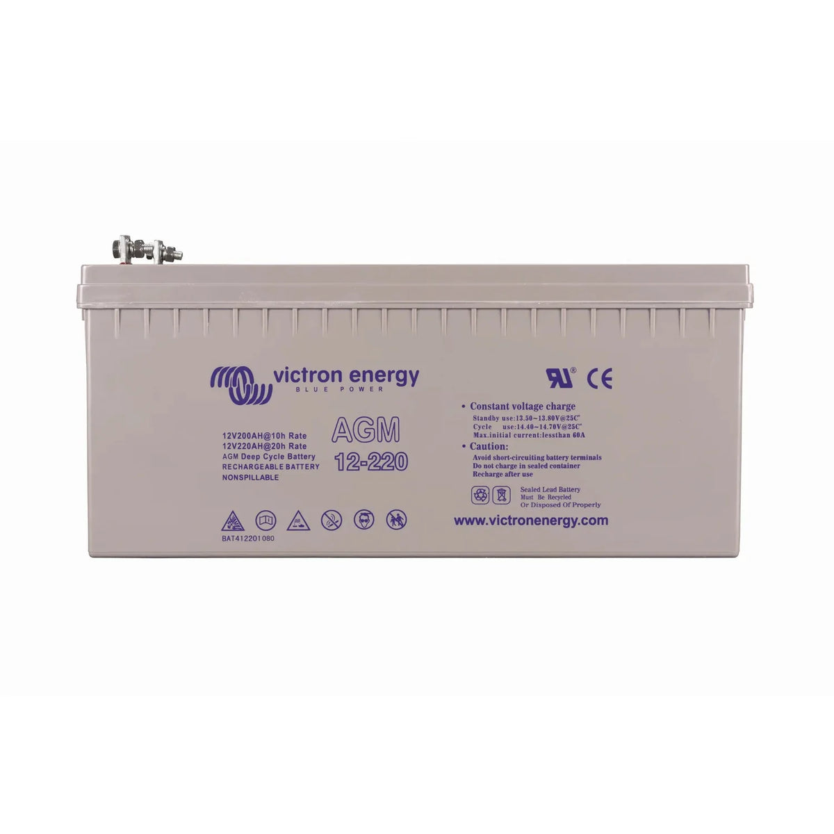 Victron 12V 220Ah AGM Deep Cycle Battery | BAT412201084