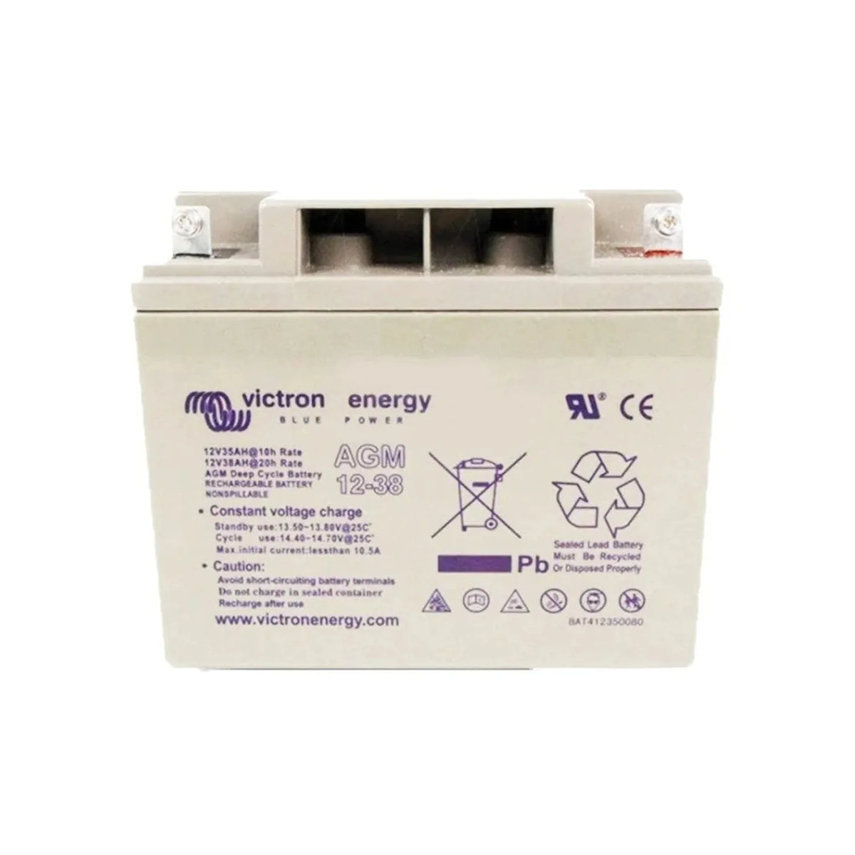 Victron 12V 38Ah AGM Deep Cycle Battery | BAT412350084