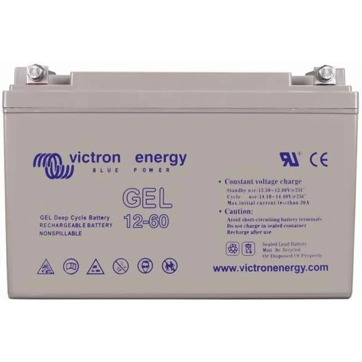 Victron 12V 60Ah Gel Deep Cycle Battery | BAT412550104