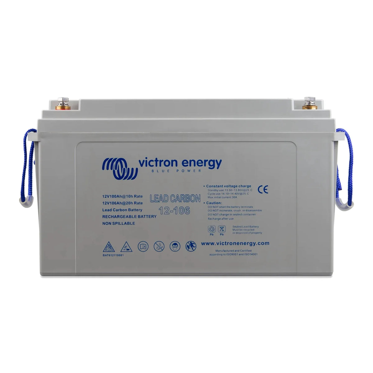 Victron Lead Carbon Battery 12V 106Ah M8 | BAT612110081