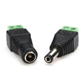 12V 24V DC Power Plug Jack Male & Female Connector 2.1mm | Ledison