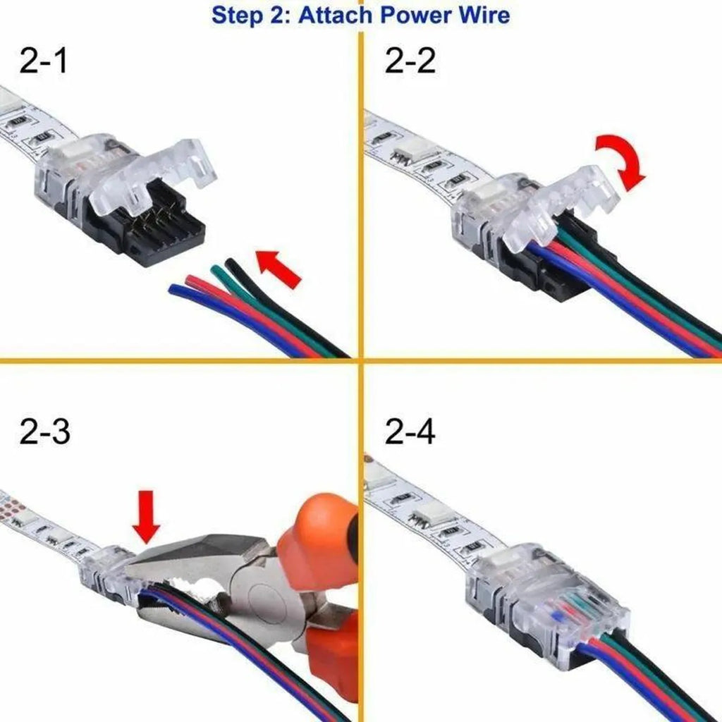 LED Strip Connector Board to Wire 10mm-12mm IP20 | Ledison