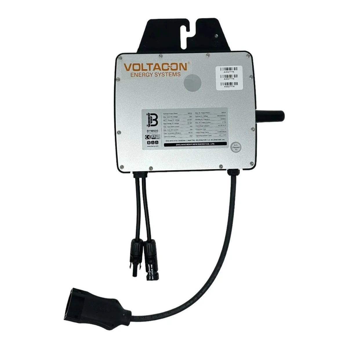 600W Solar Microinverter G98 Single MPPT WIFI | Voltacon VMI600