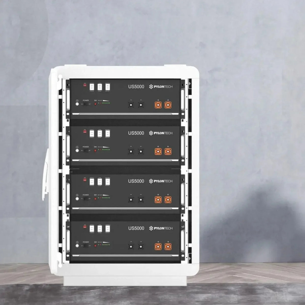 Indoor Battery Cabinet for 4x Pylontech US5000 19.2kWh Black