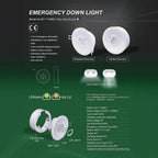 Halo LED Emergency Spot Light 6W/3W IP20 | Ledison