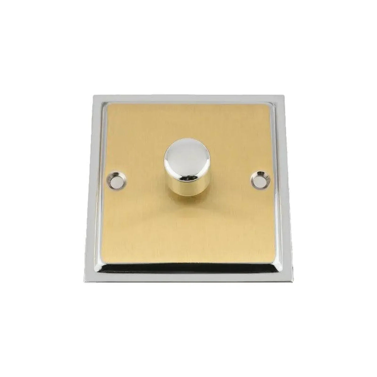 LED Dimmer Switch 1-Gang 250W Satin Brass | Varilight V-Pro