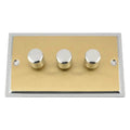 LED Dimmer Switch 3-Gang 250W Max Load | Varilight V-Pro