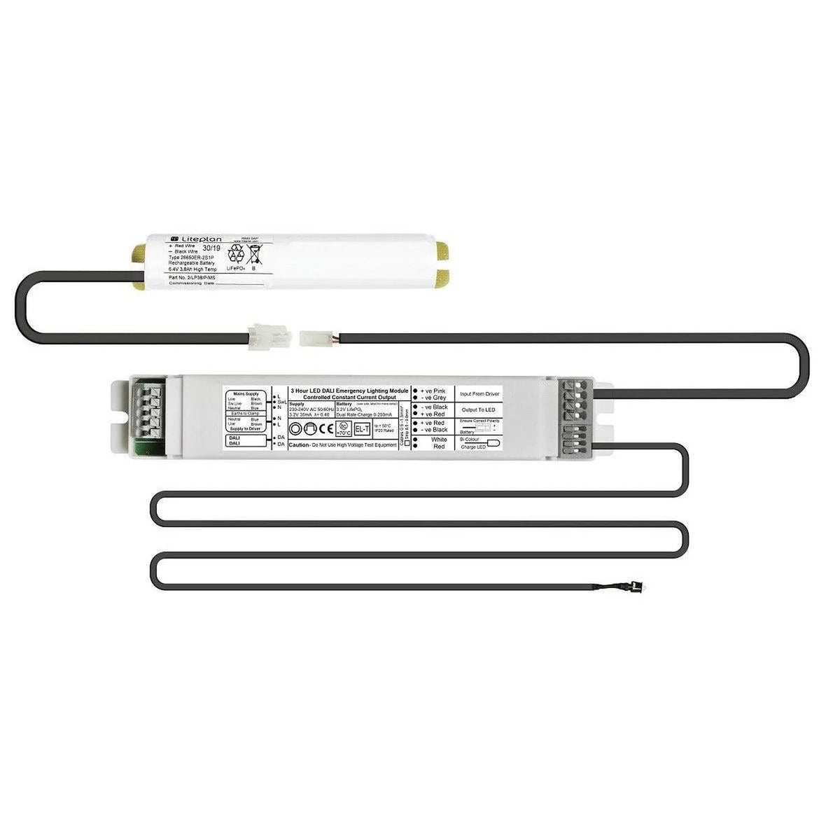 DALI Addressable Emergency Pack 4.7W LiFePO4 | Liteplan DNA/2