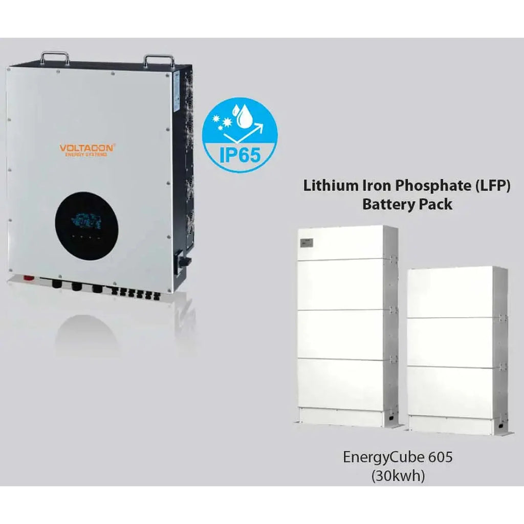 Voltacon Energy Cube 30kW Hybrid Inverter | 30kWh Lithium Battery