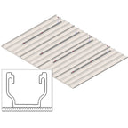 U-Shape Aluminium Solar Panel Mounting Rail 1300mm | Voltacon