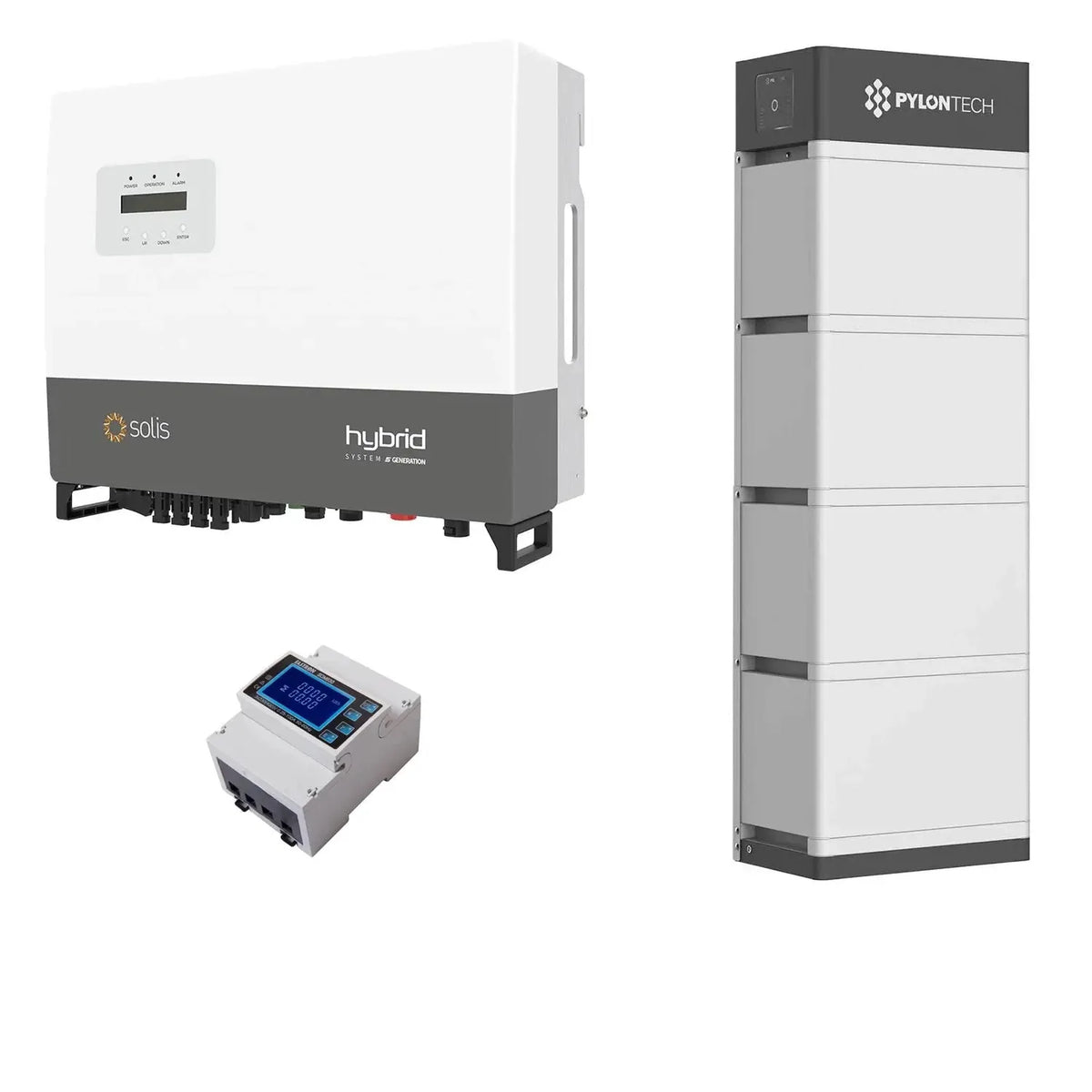 Solis 10kW 3 Phase Hybrid Solar Kit | Pylontech Force H2 14kWh