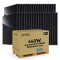 Elite Solar 440W Bifacial Full Black Panels | Pallet of 36