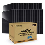 Elite Solar 440W Bifacial Full Black Panels | Pallet of 36