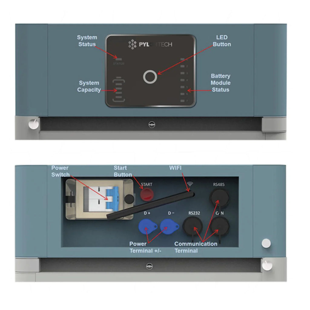 Pylontech Force H2 BMS Controller FC0500M-40S with Base and Cables