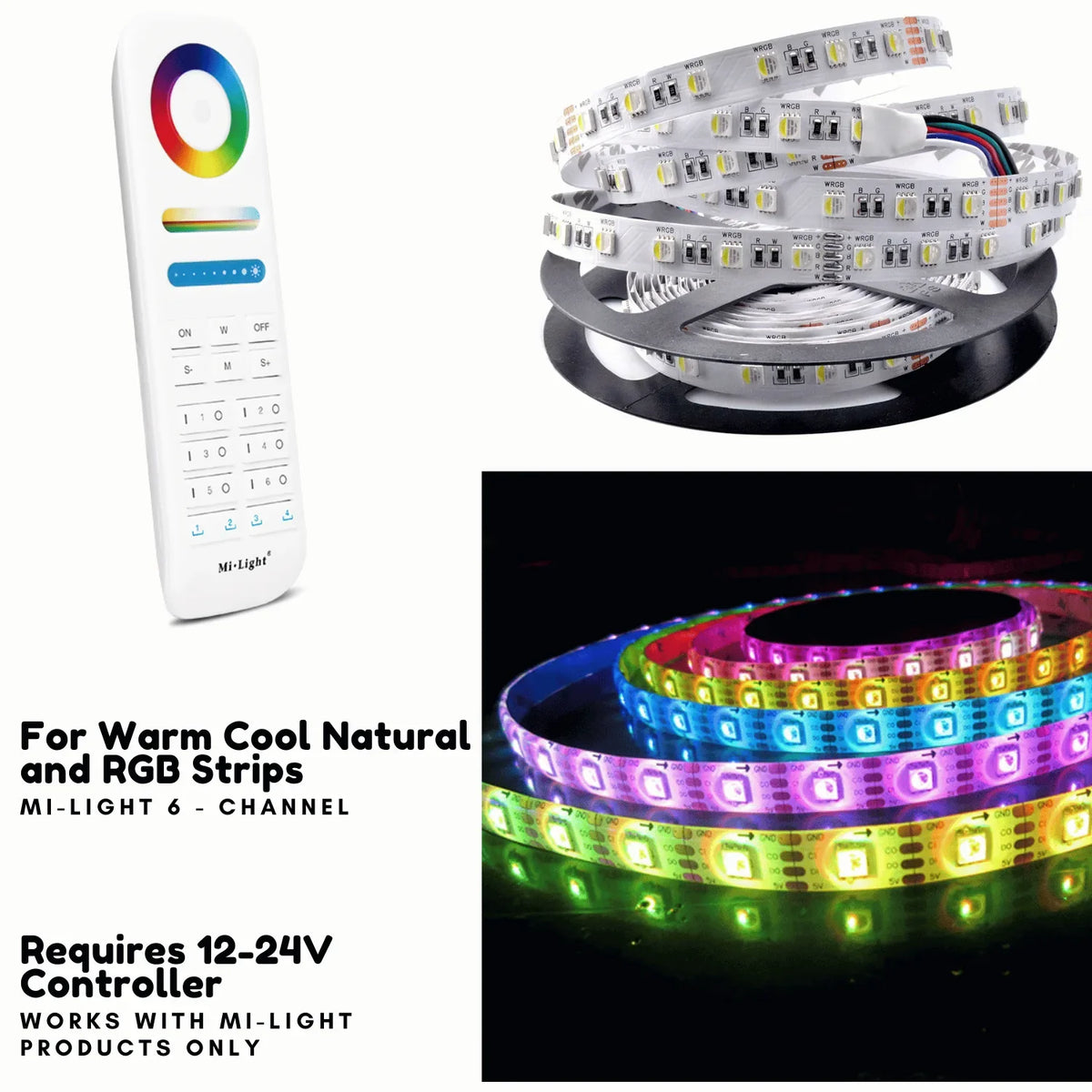6 Zone RGB CCT LED Remote Control | Mi-Light FUT089S