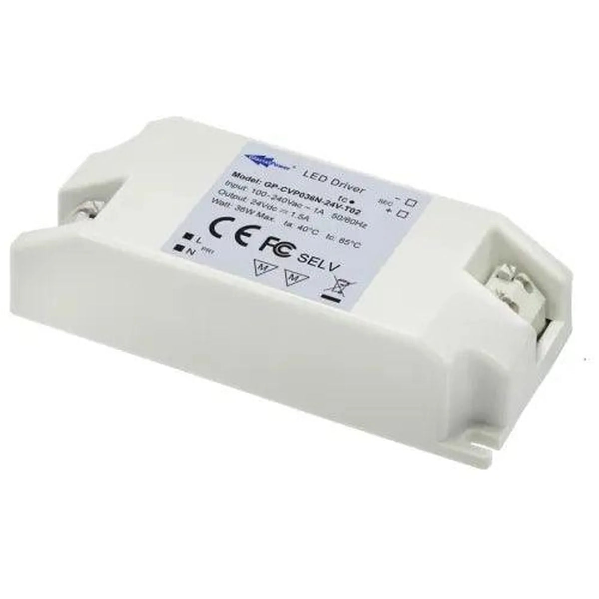 12V 36W LED Power Supply Screw Terminal | Glacial