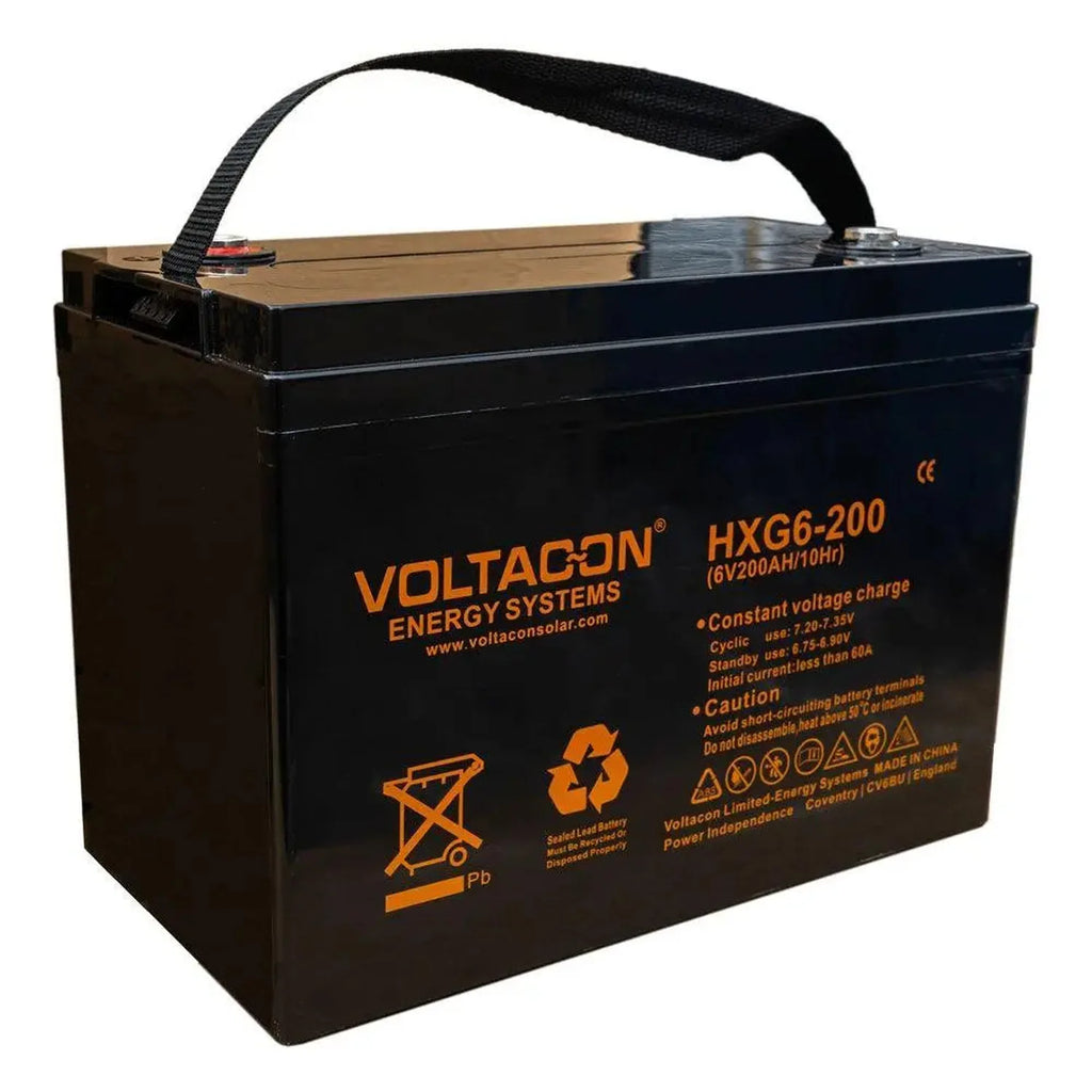 Voltacon 6V 200Ah GEL Deep Cycle Solar Battery | HXG6-200
