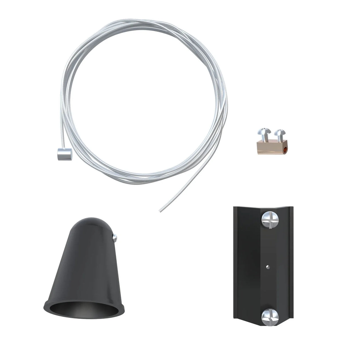 LED Track Lighting Suspension Kit 2m Cable Set of 2 | Ledison