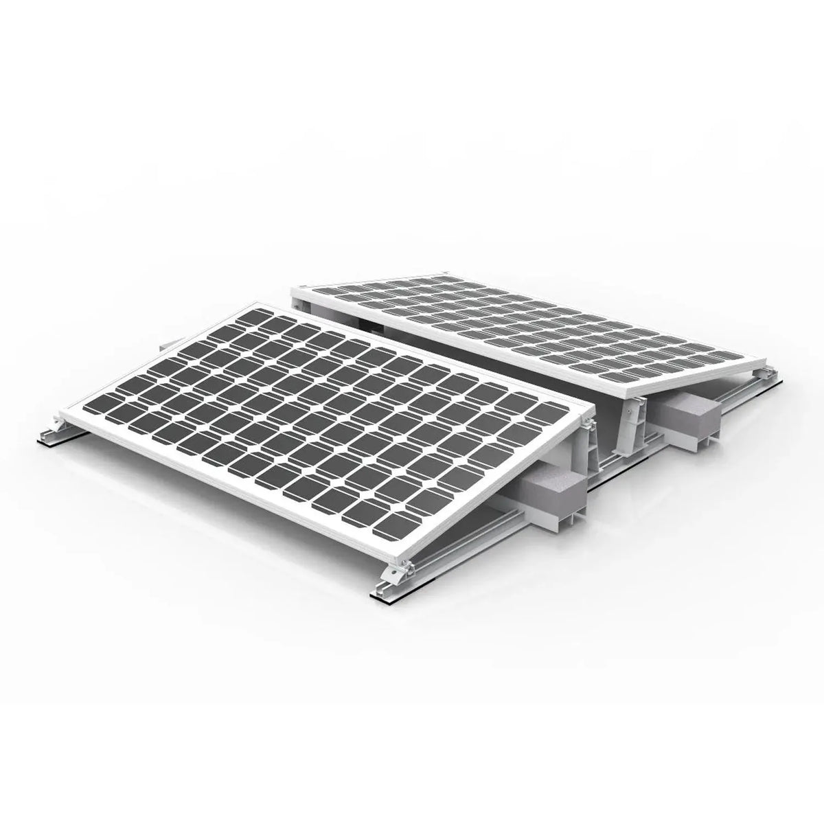 Flat Roof Solar Mounting Kit 10° Ballast East-West | Voltacon