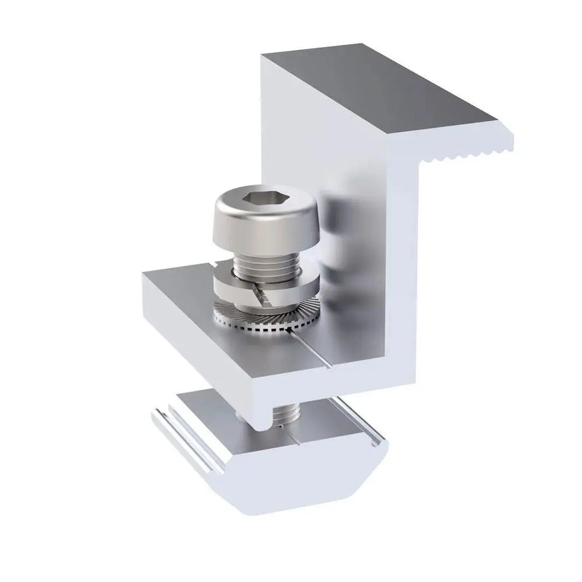 End Clamp 30mm for Solar Panel Mounting Rail | Voltacon