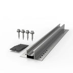 Solar Panel Mounting Rail 400mm | Metal & Flat Roof Aluminium