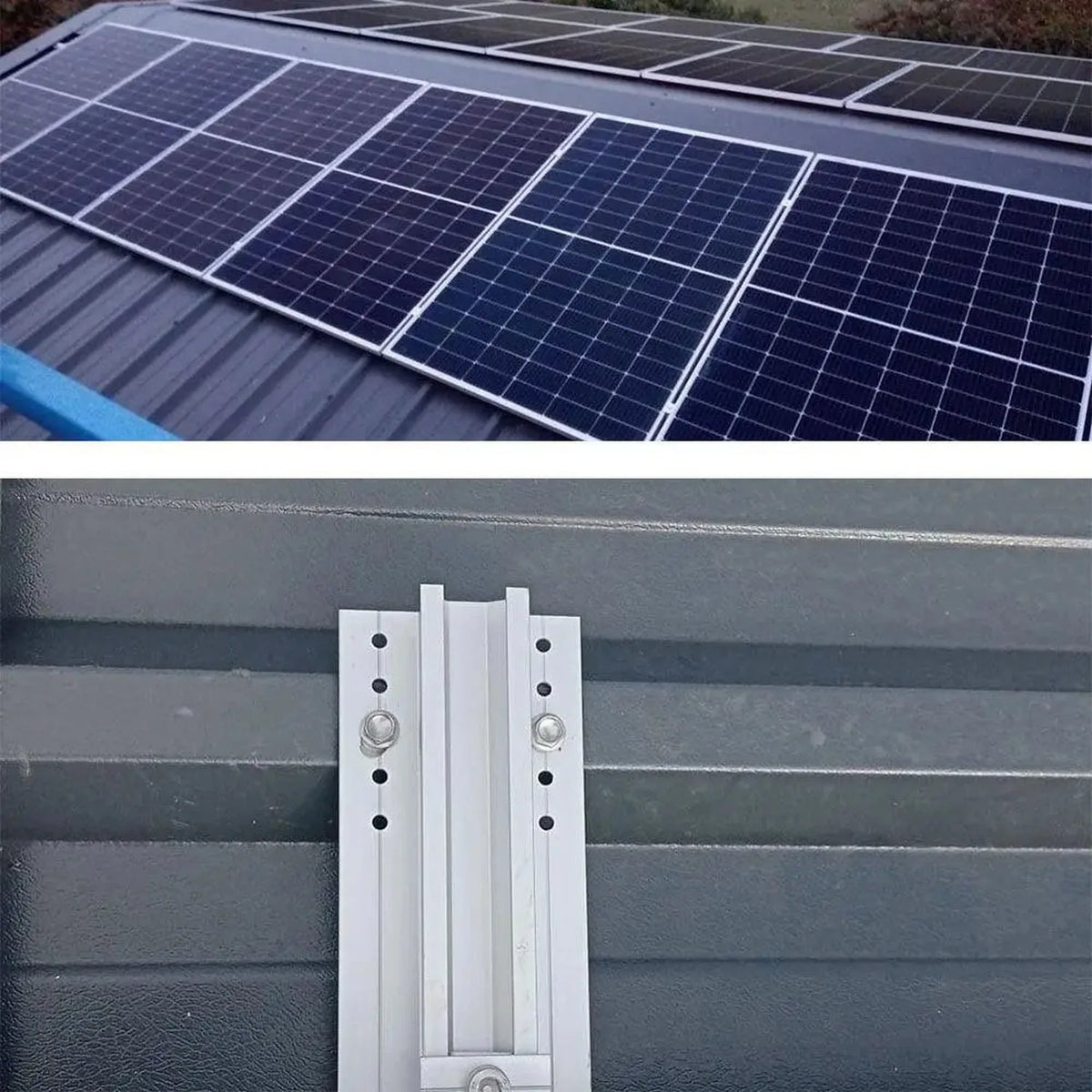 Solar Panel Mounting Rail 400mm | Metal & Flat Roof Aluminium