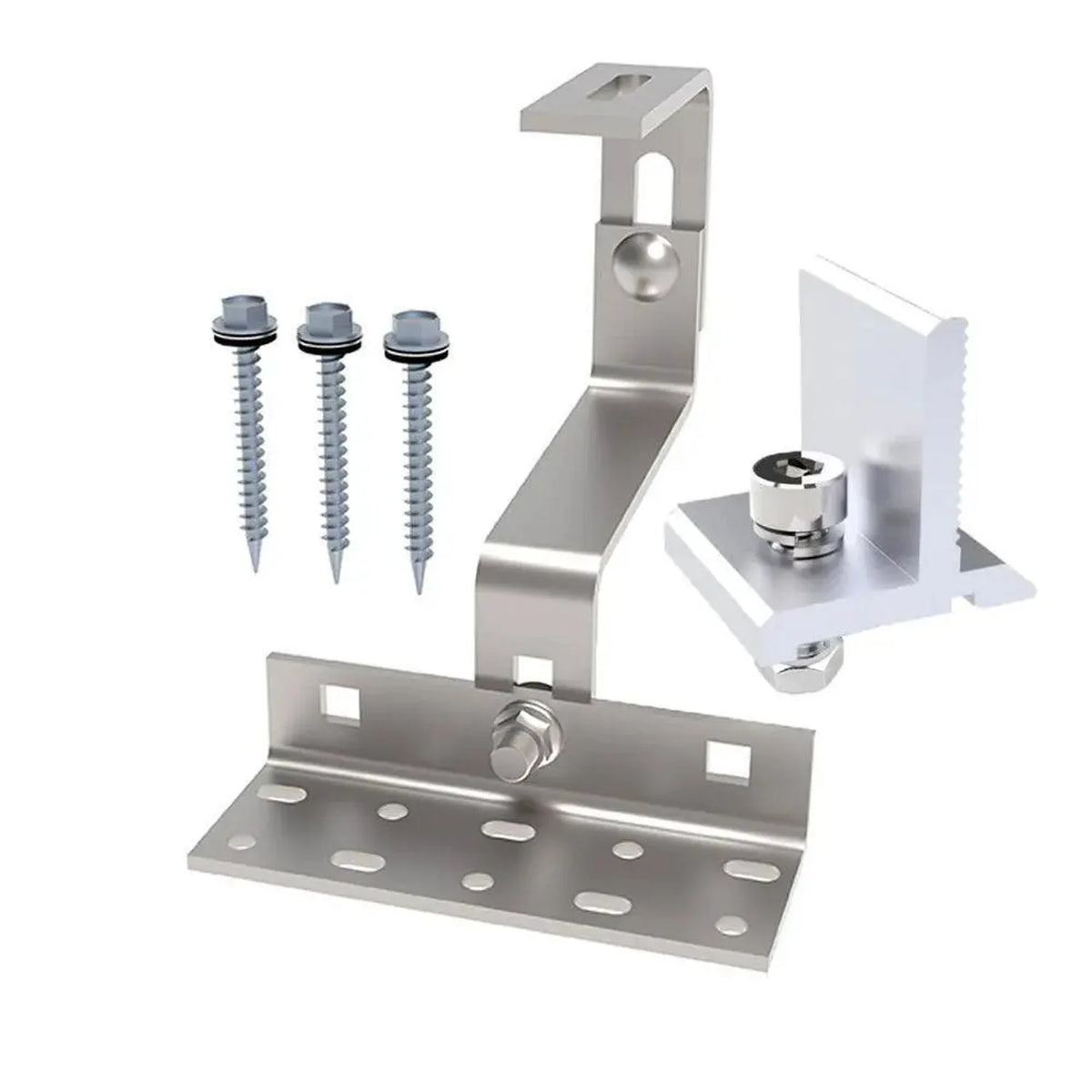 Adjustable Hook & Clamp for Solar Panel Rail Mounting Kit | Voltacon