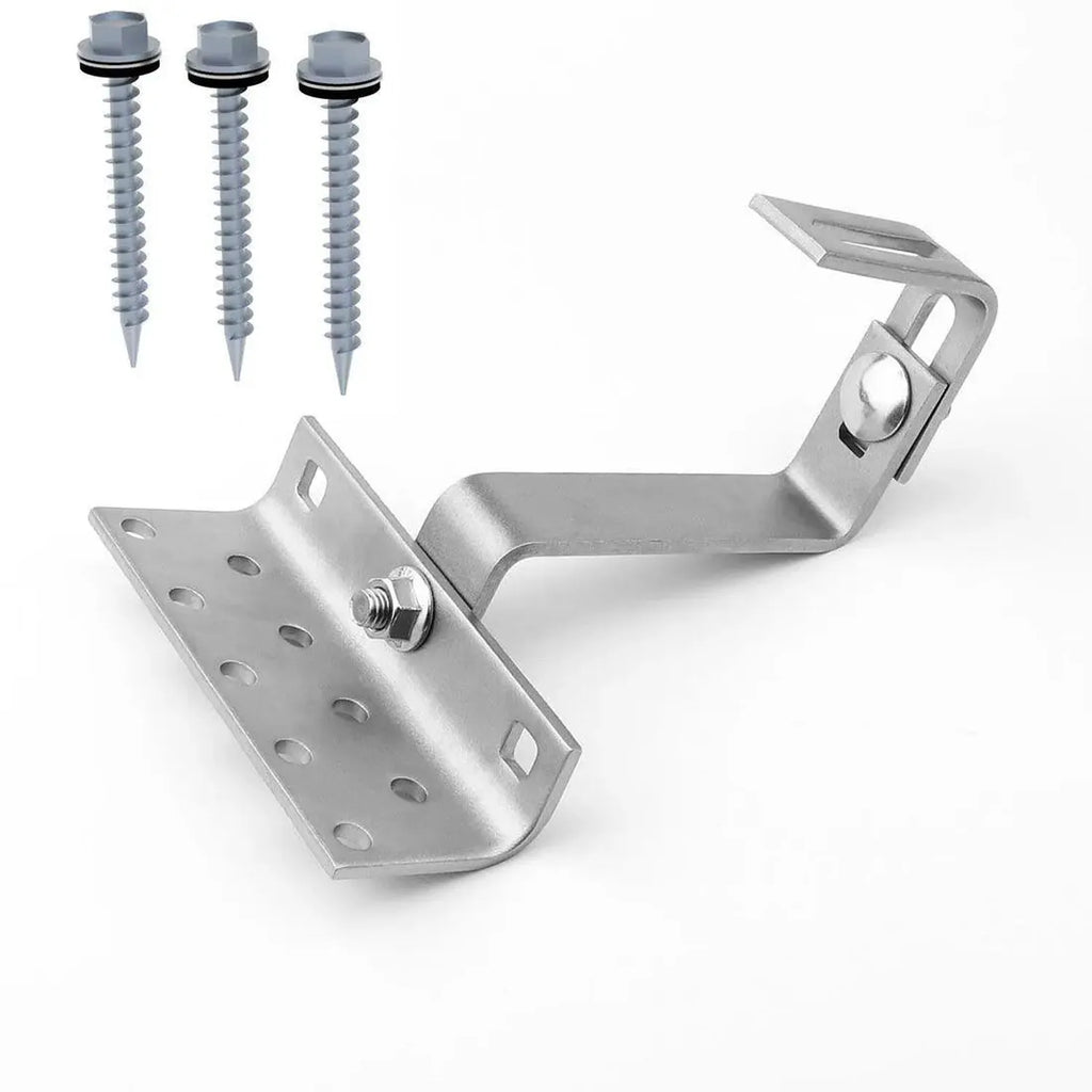 Adjustable Hook & Clamp for Solar Panel Rail Mounting Kit | Voltacon