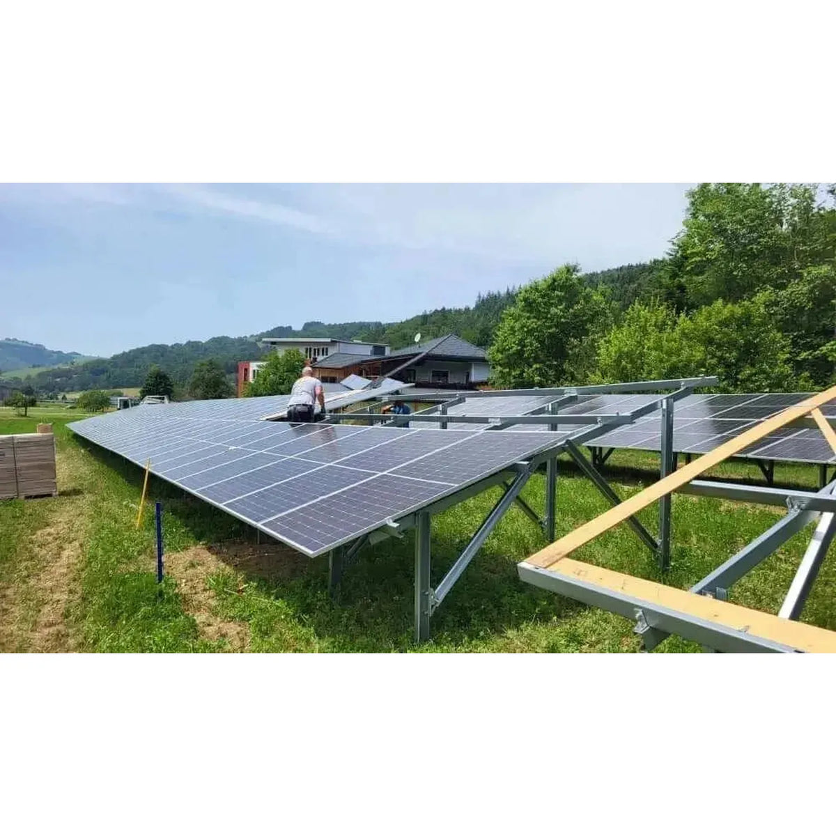 JA Solar 600W Bifacial N-Type Solar Panel Pallet of 36 | JAM72D40-MB