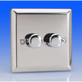 2 Gang 2 Way Trailing Edge LED Dimmer Switch 250W | Varilight