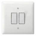 Varilight V-Pro 2 Gang Remote Dimmer Switch LED 0-100W