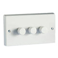 3 Gang 2 Way LED Dimmer Switch 100W Per Gang | Varilight V-Pro