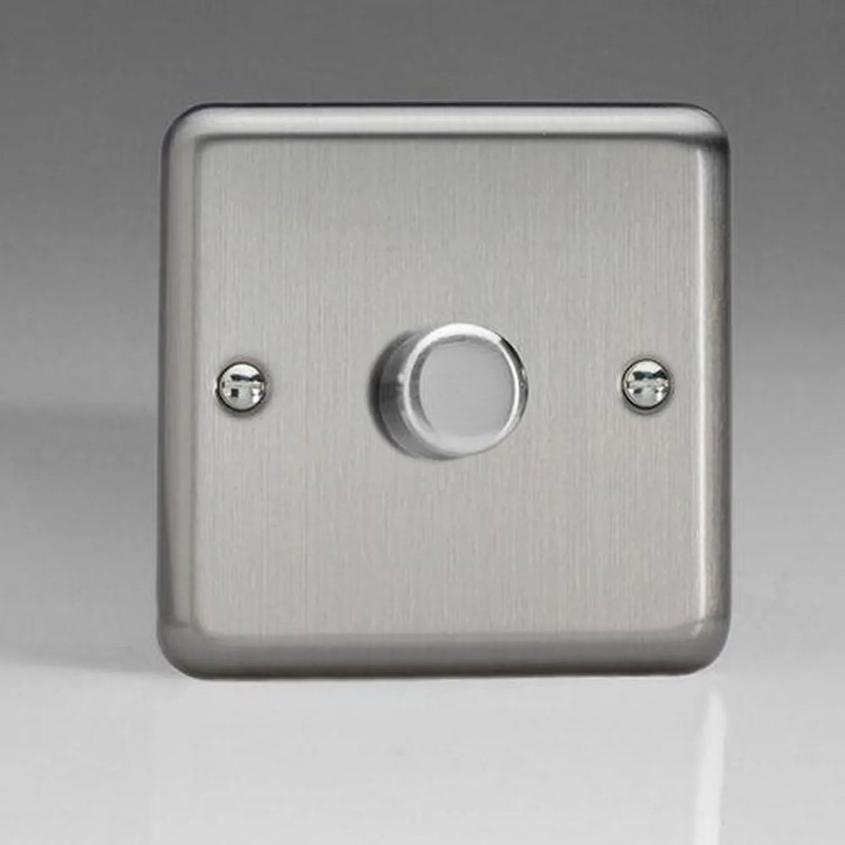 Varilight V-Pro 1 Gang LED Dimmer Switch | Brushed Steel JSP401
