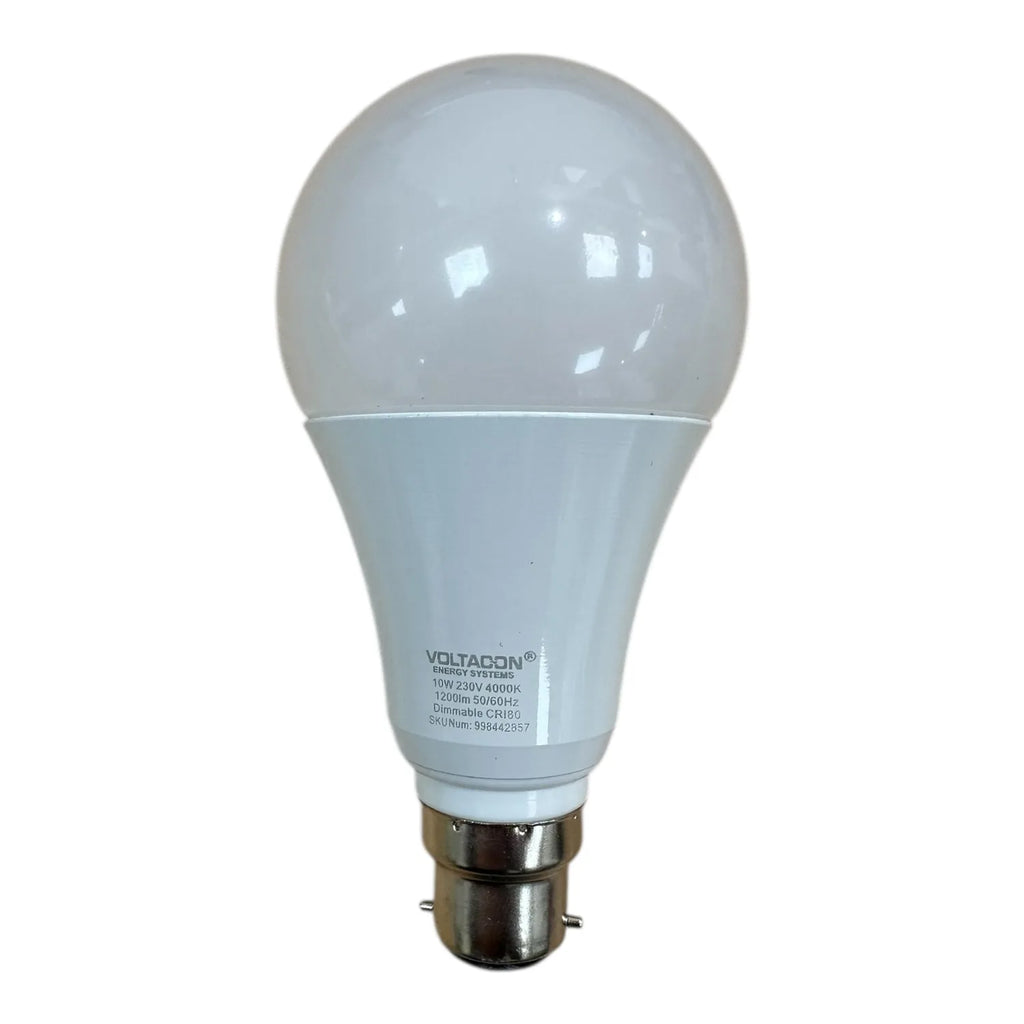10W B22 LED Bulb Dimmable Natural White IP65 | Ledison A60