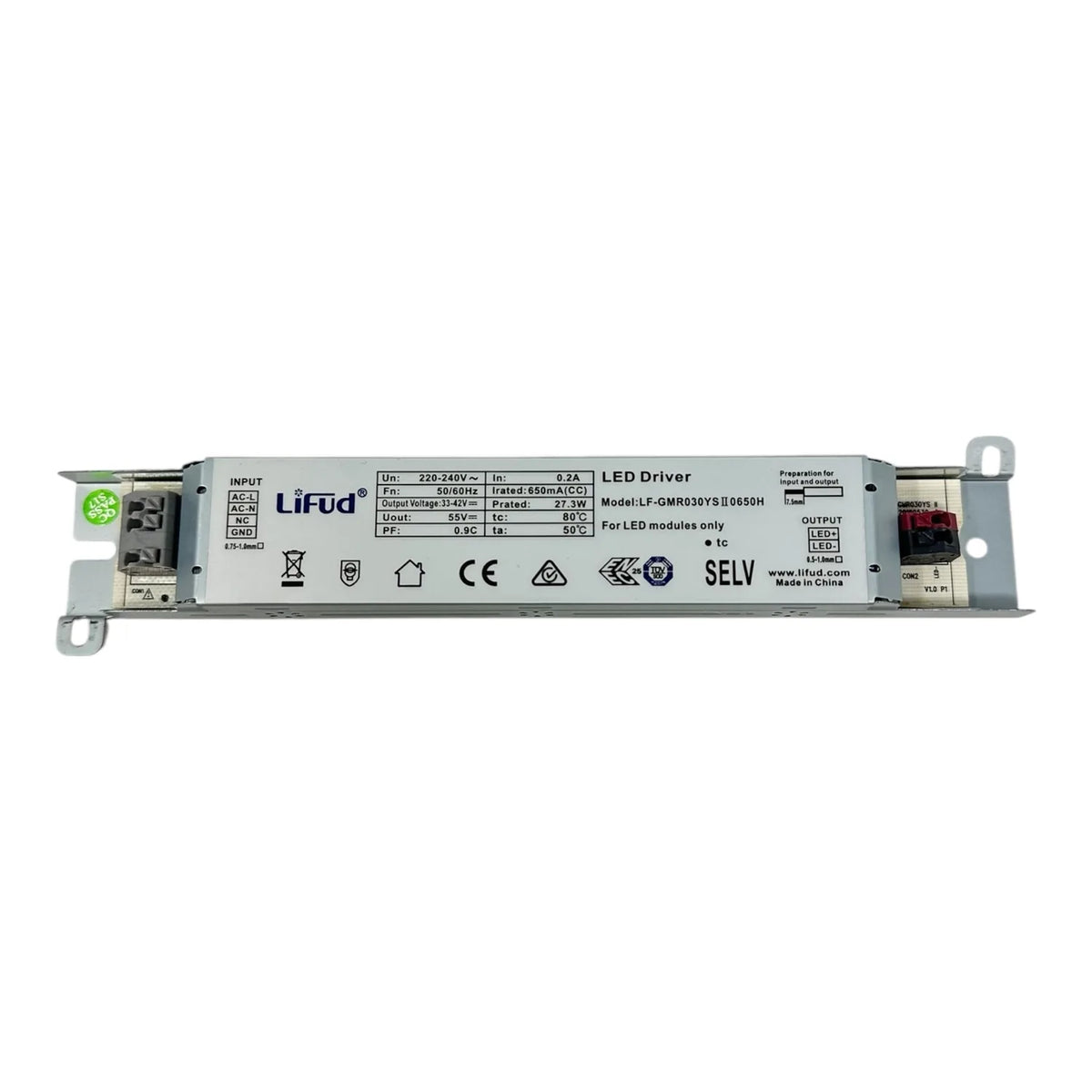 LED Constant Current Driver 30W 650mA | Lifuid LF-GMR030YS650H