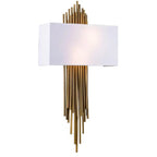 Lavenham Wall Light Gold Finish 6W LED Bulb Dimmable | Ledison
