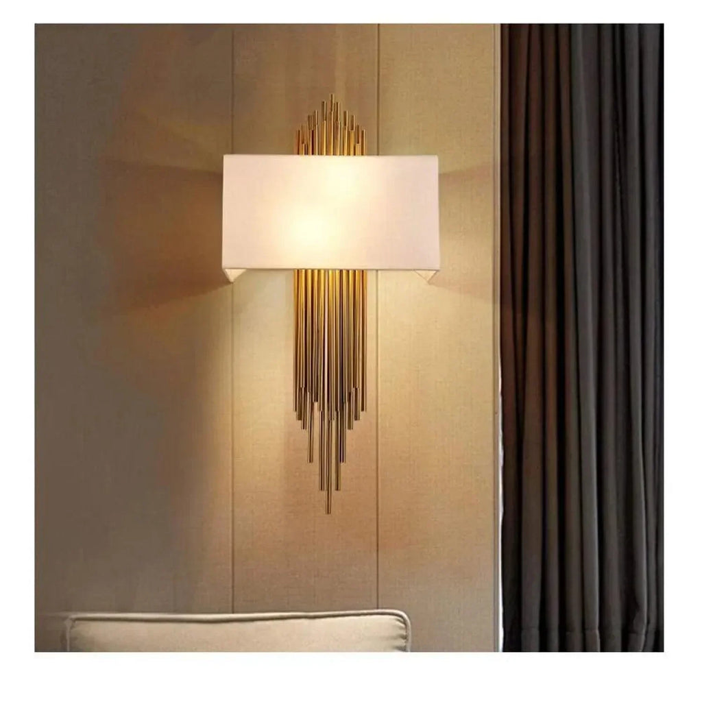 Lavenham Wall Light Gold Finish 6W LED Bulb Dimmable | Ledison