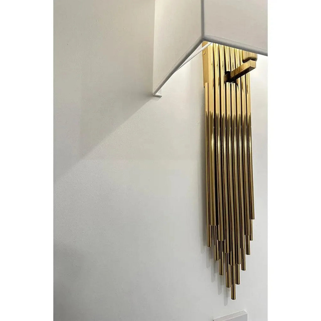 Lavenham Wall Light Gold Finish 6W LED Bulb Dimmable | Ledison