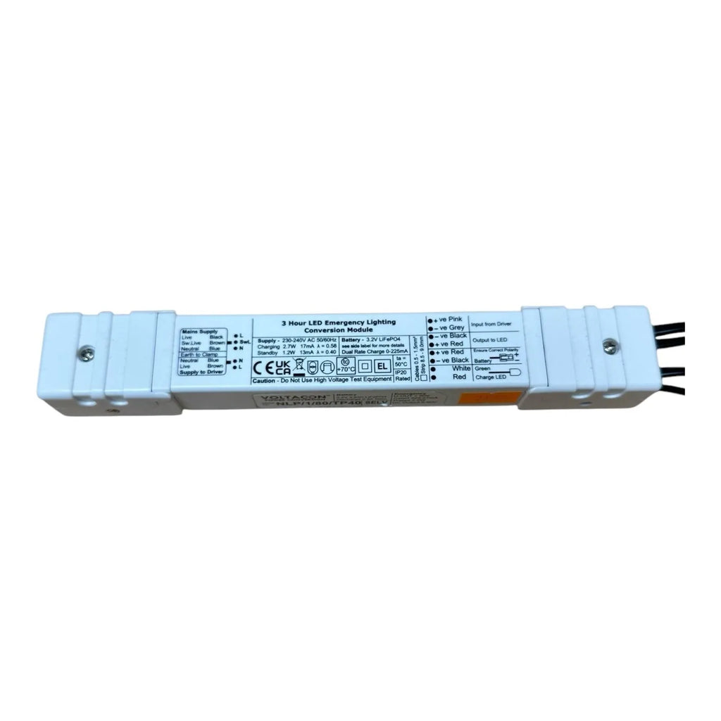 LED Emergency Conversion Kit LiFePO4 Battery | Liteplan NLP/1S/80/TP40