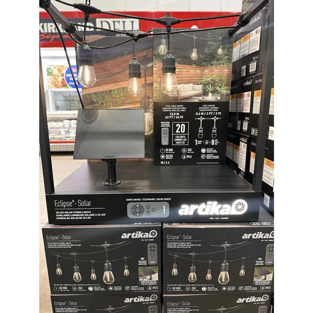 Artika Eclipse Solar String Lights 20 LED 12.8m