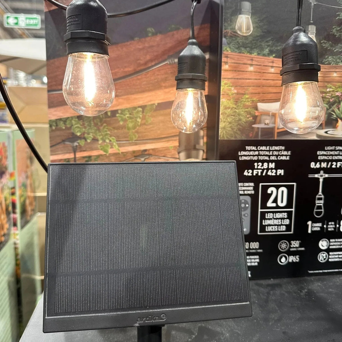 Artika Eclipse Solar String Lights 20 LED 12.8m